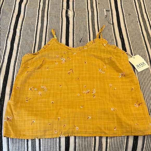 a.n.a Girl’s Yellow Tank Top - Picture 1 of 4